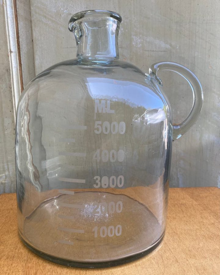 Laborflasche aus Glas mit Skala bis 5000 ml