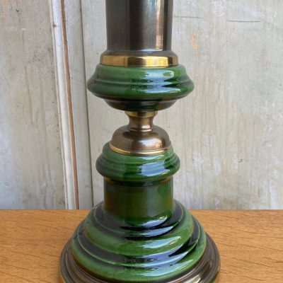 Kaiser-Leuchten-Lampe, Keramik, Messing, Vintage, Design
