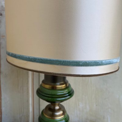 Kaiser-Leuchten-Lampe, Keramik, Messing, Vintage, Design
