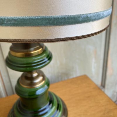 Kaiser-Leuchten-Lampe, Keramik, Messing, Vintage, Design