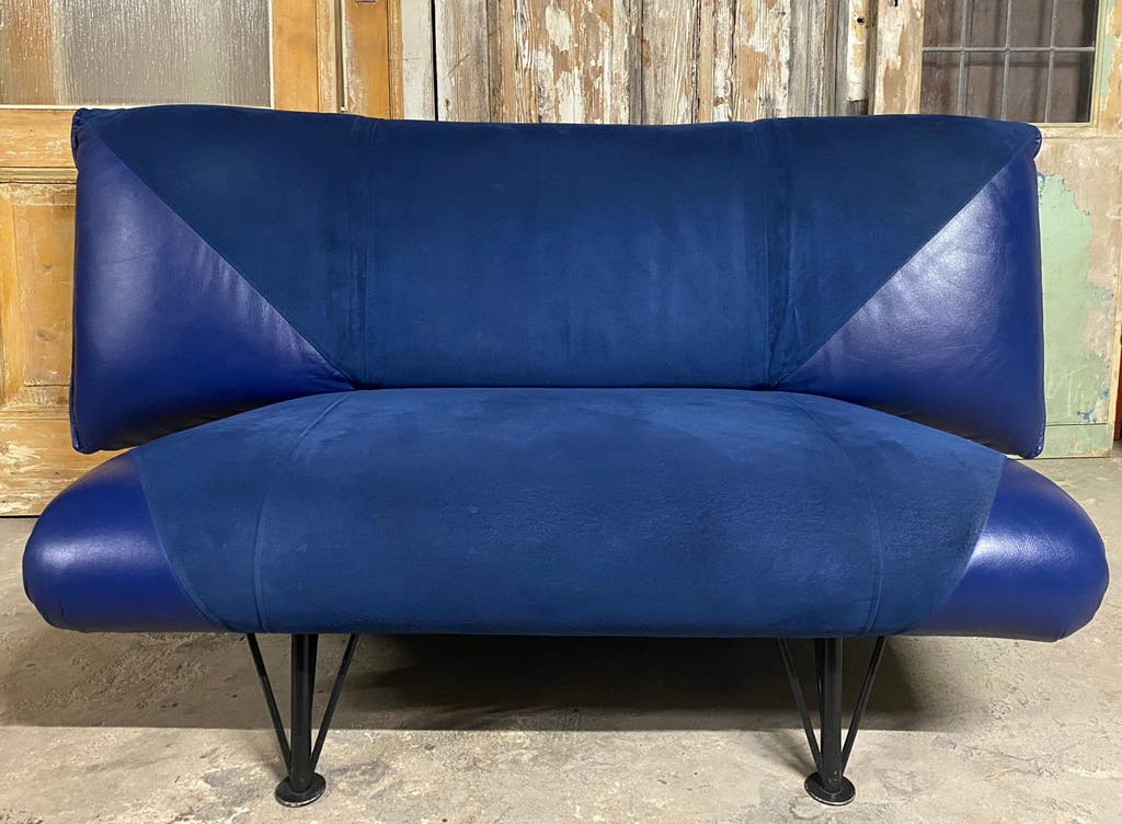 Leolux Bank - Loveseat. Vintage, 3 standen verstelbaar.