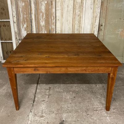Square Teak Table, Seats 8–12, 1.50 x 1.50 m