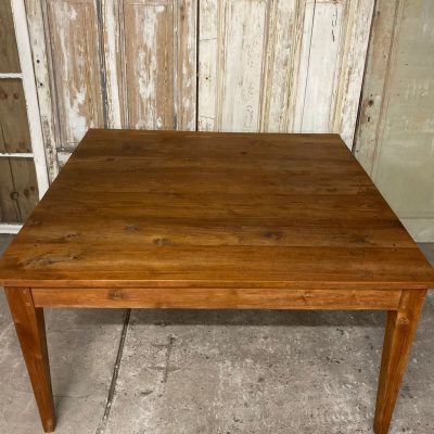 Square Teak Table, Seats 8–12, 1.50 x 1.50 m