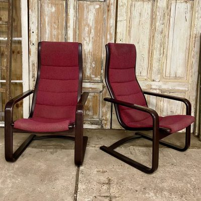 Set Vintage-Sessel Lamello, Von Yngve Ekström für Swedese