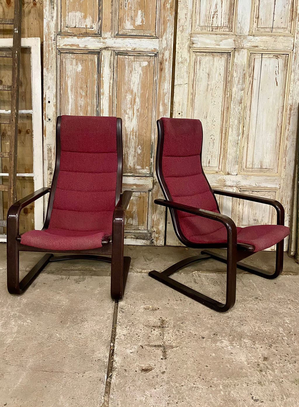 Set vintage Lamello fauteuils, by Yngve Ekstrom voor Swedese