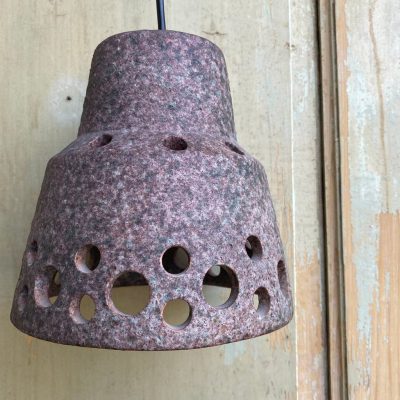 Sfeervolle hanglamp, West Germany. Keramiek. Fat Lava.