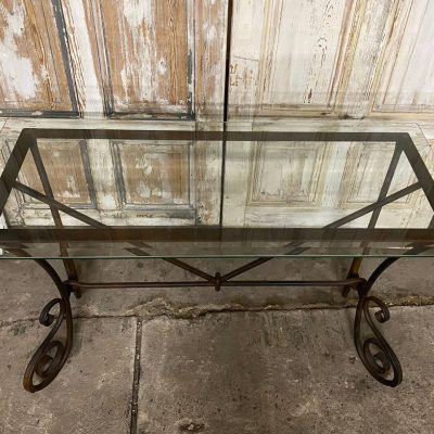 Sidetable, Console, Smeedijzer, Glas. !! Sale !! — foto 4