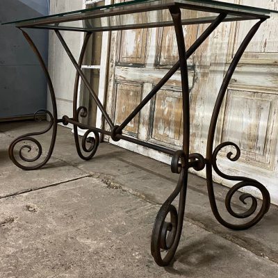 Sidetable, Console, Smeedijzer, Glas. !! Sale !! — foto 5