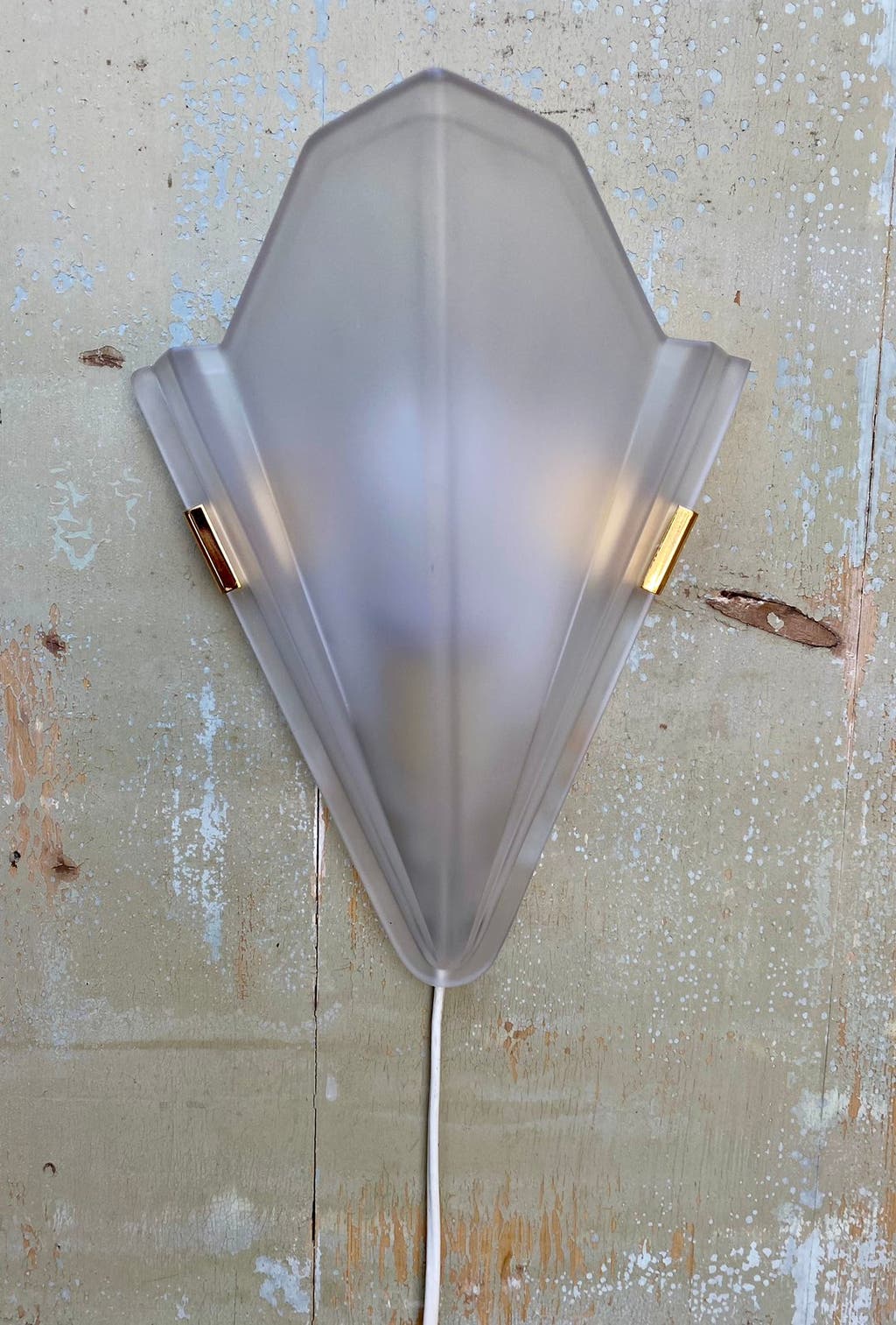 Vintage HappyLight Wandlamp, Art Deco, Hollywood Regency.